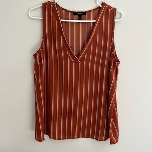 Forever 21 Vertical Stripe Sleeveless Top
